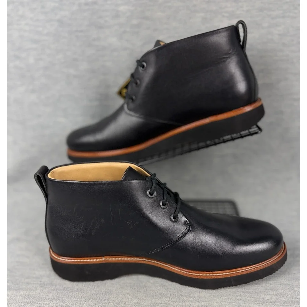 Samuel Hubbard Rainy Day Re-Boot GTX Chukka Mens 9.5 M Black Leather Boots